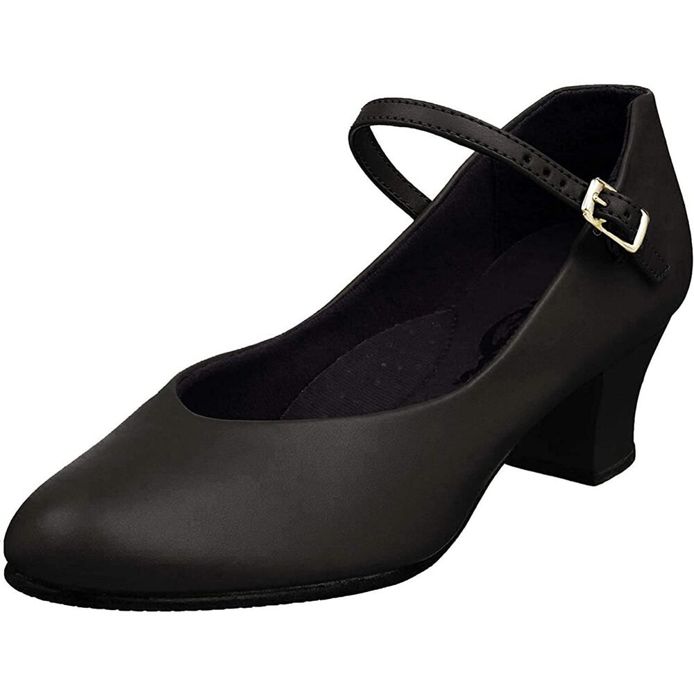 Girls Capezio 550 Junior Footlight Genuine Leather Size 1 1/2 - Picture 3 of 6
